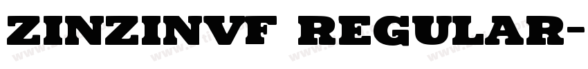 ZinzinVF Regular字体转换